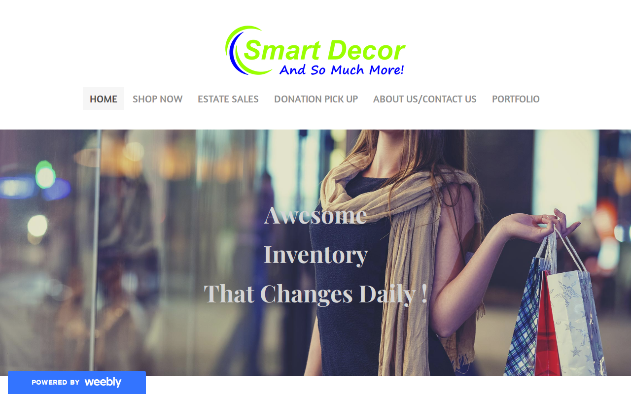 Smart Decor and More & Blue Mountain Vineyard's website preview