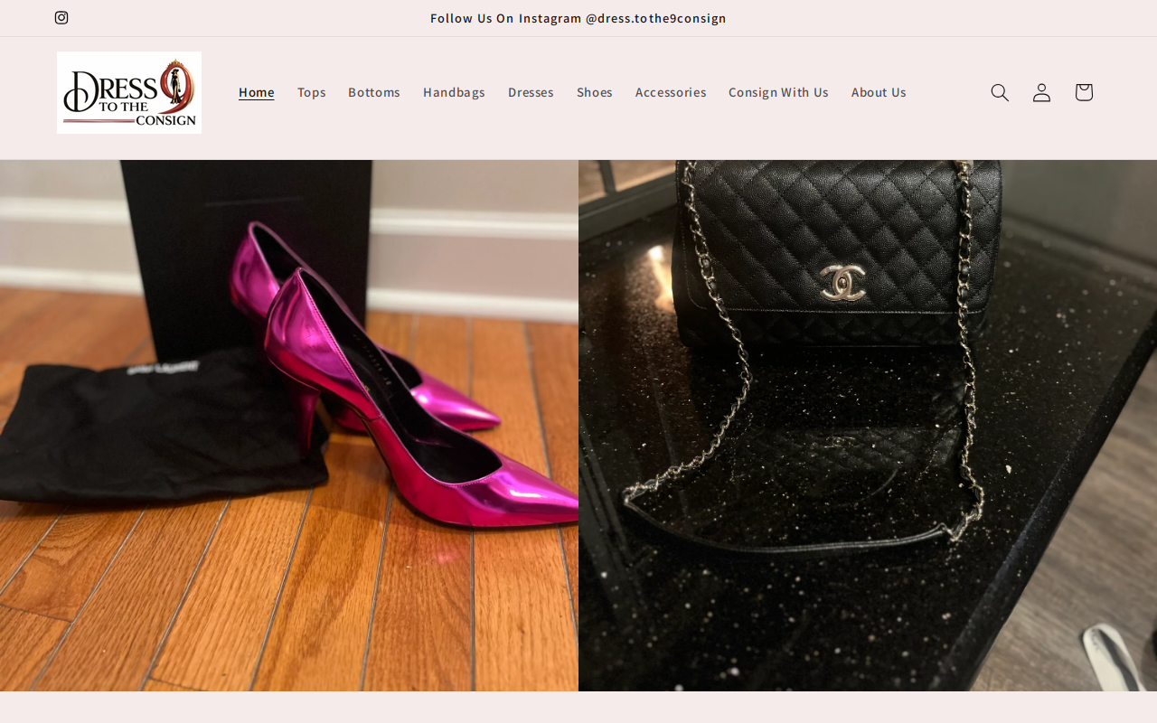 Dress to the Nines website preview
