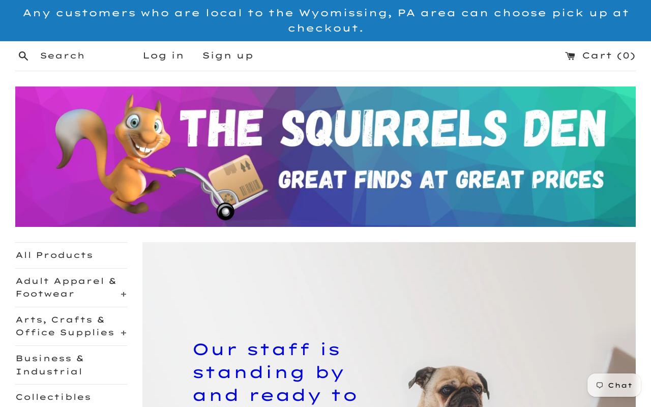 The Squirrel's Den website preview