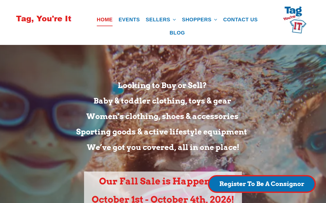 Tag, You're It website preview