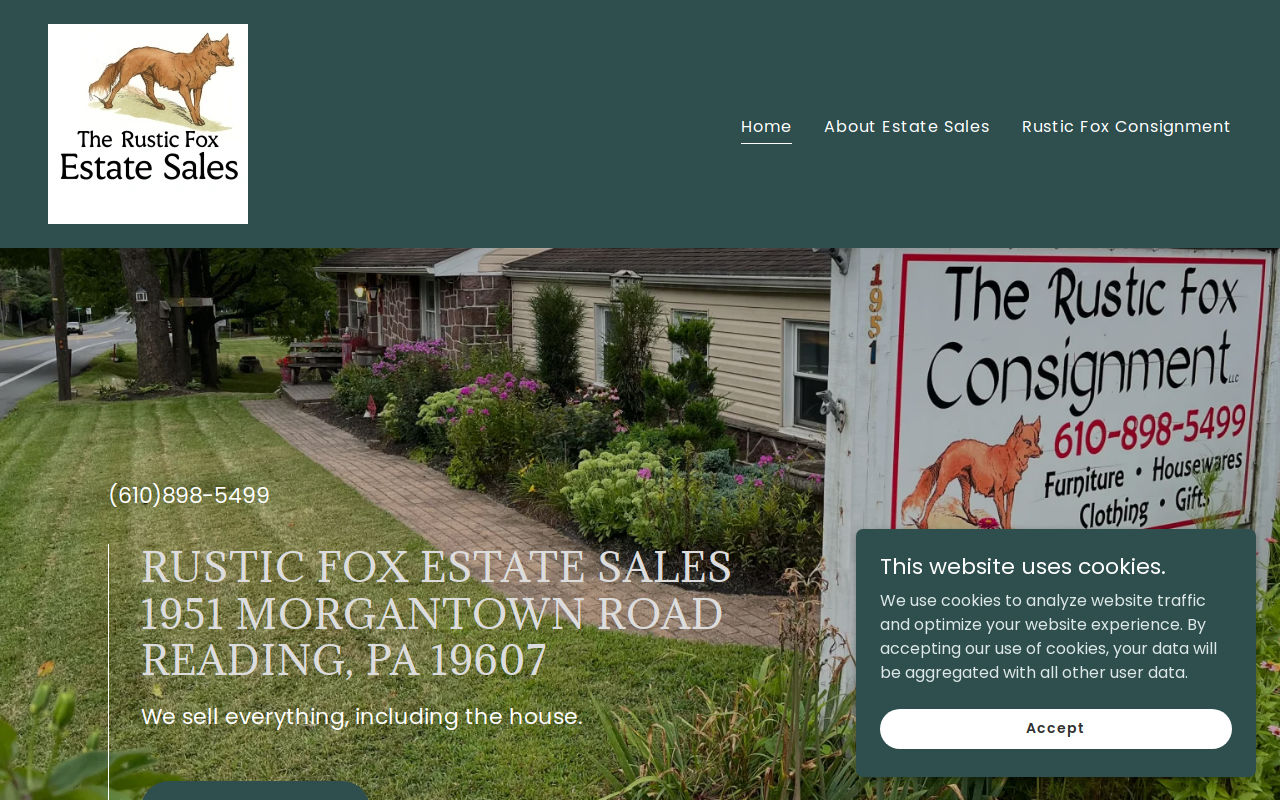 The Rustic Fox LLC website preview