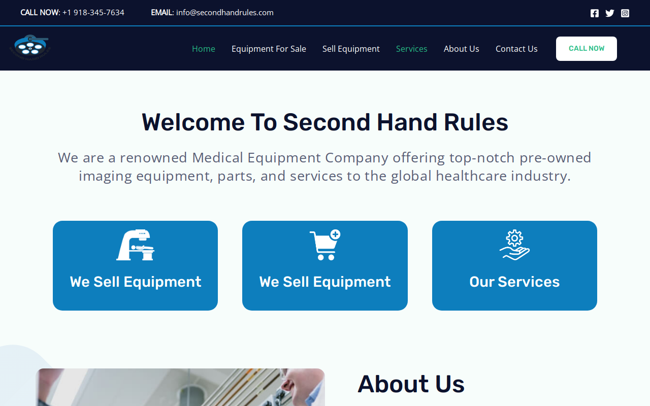 Necessities New & Used website preview