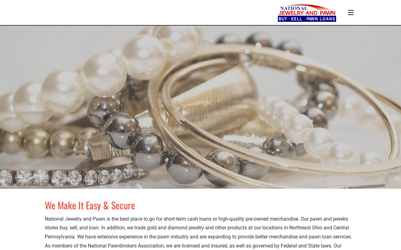 National Jewelry and Pawn website preview