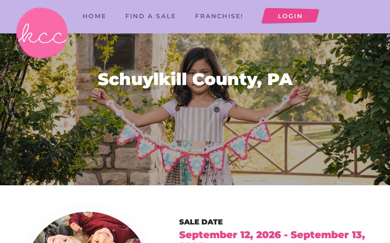 Kid's Closet Connection - Schuylkill County, Pa website preview