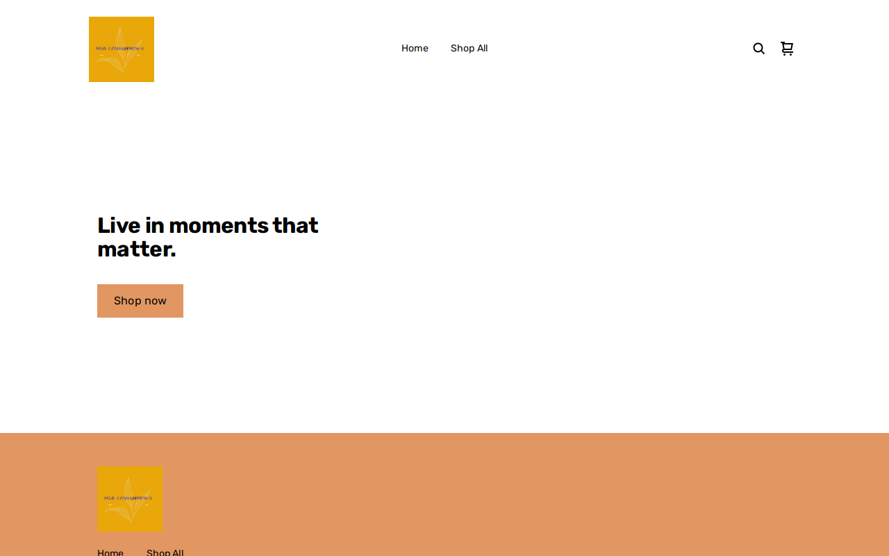 M&B Consignment website preview