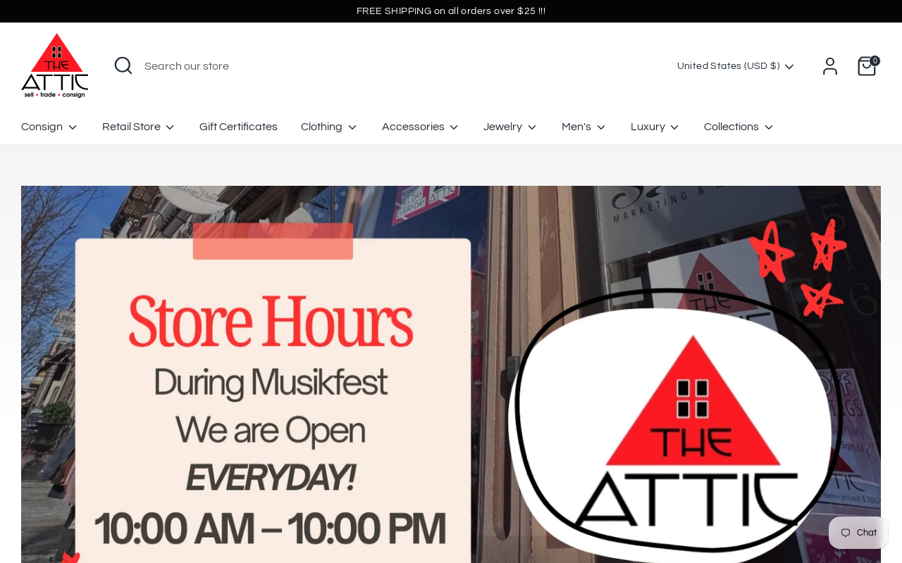 The Attic website preview