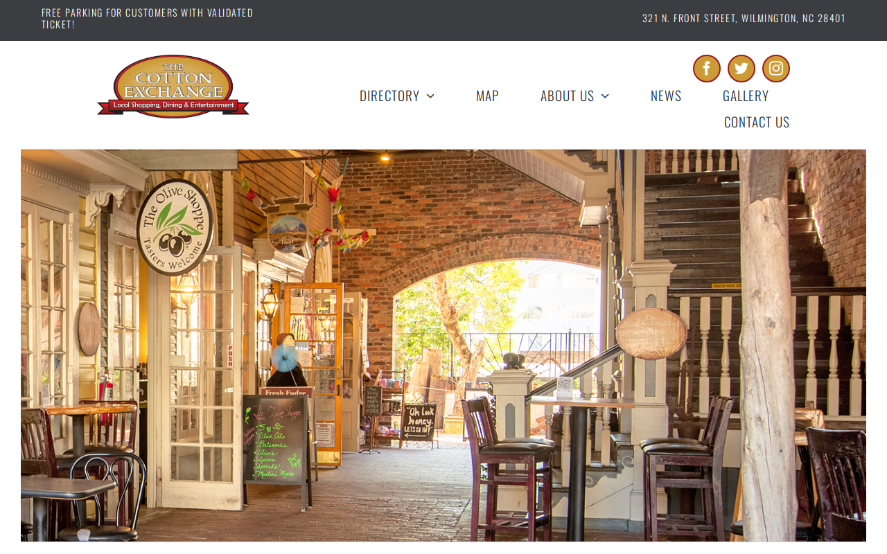 Cotton Exchange website preview
