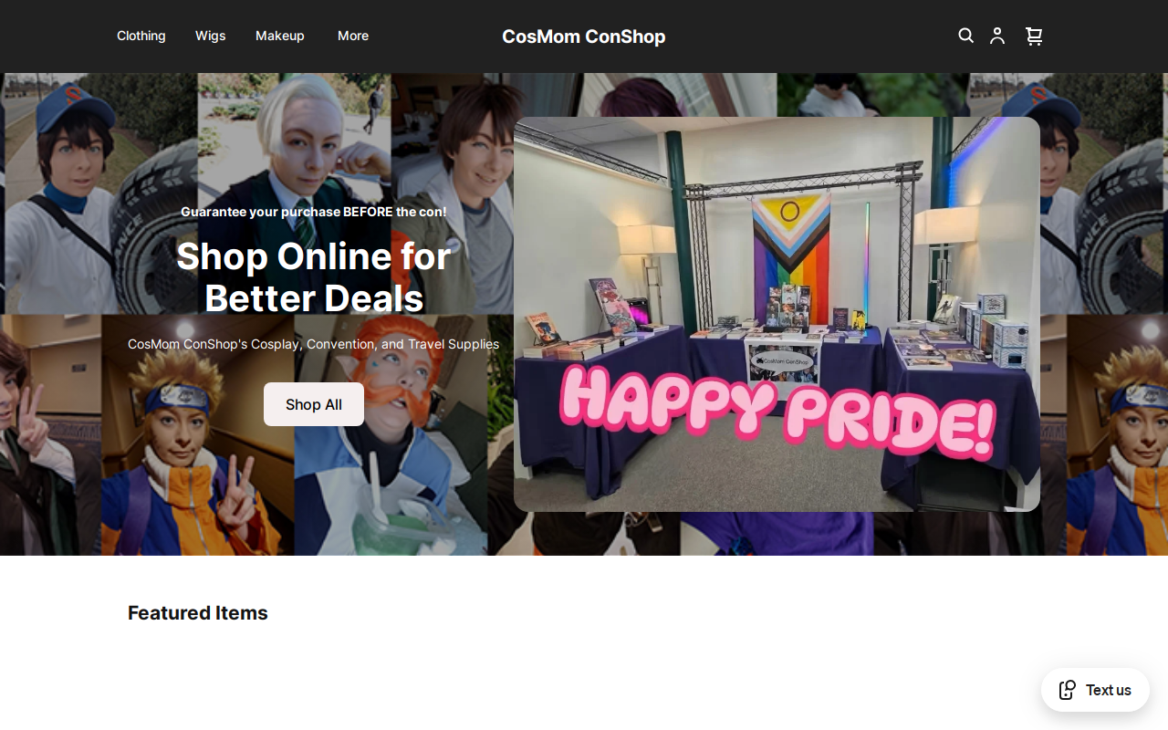 Cosmom Pawnshop website preview
