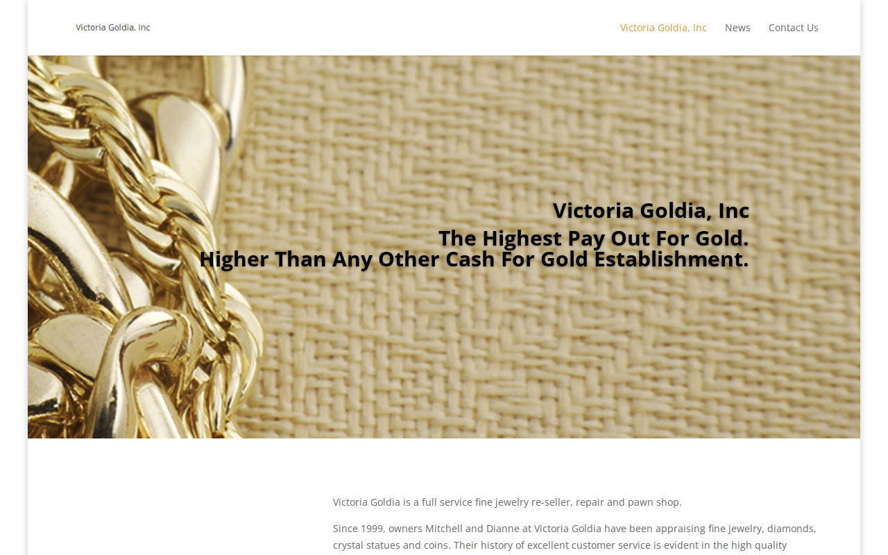 Cash For Gold Victoria Goldia website preview