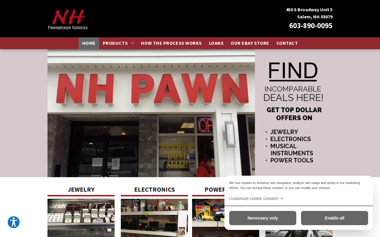 NH Pawnbroker Service website preview