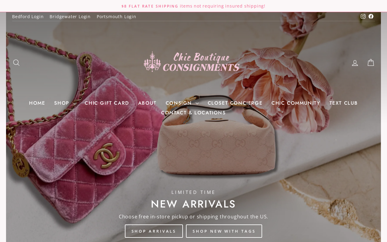 Chic Boutique Consignments website preview