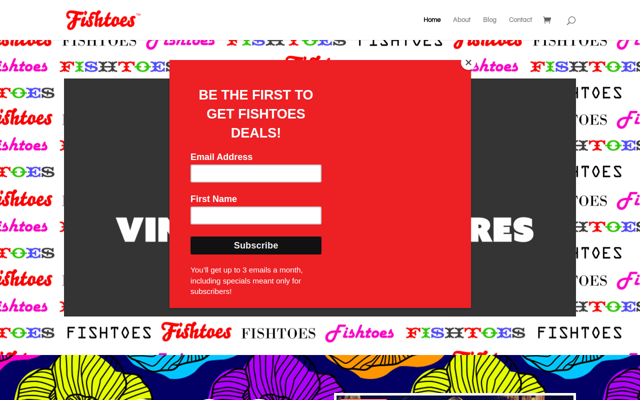 Fishtoes website preview