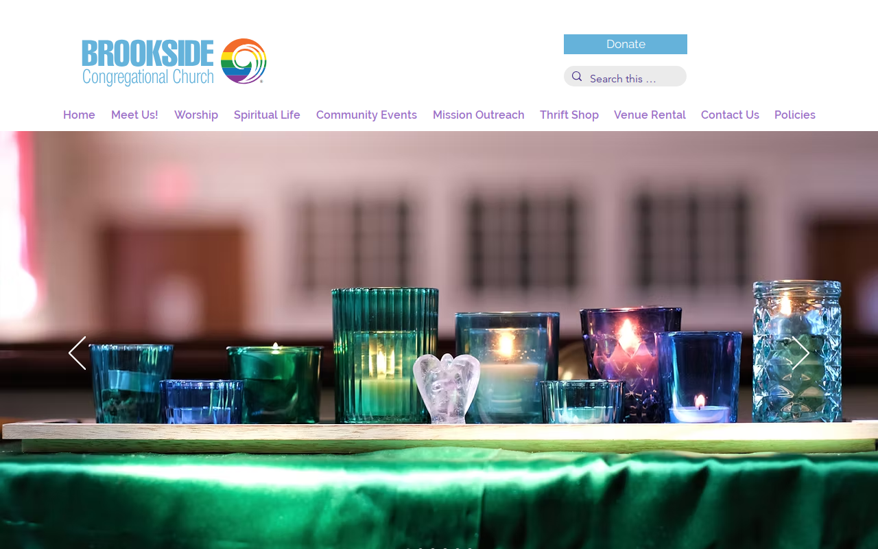 Brookside Thrift Shop website preview