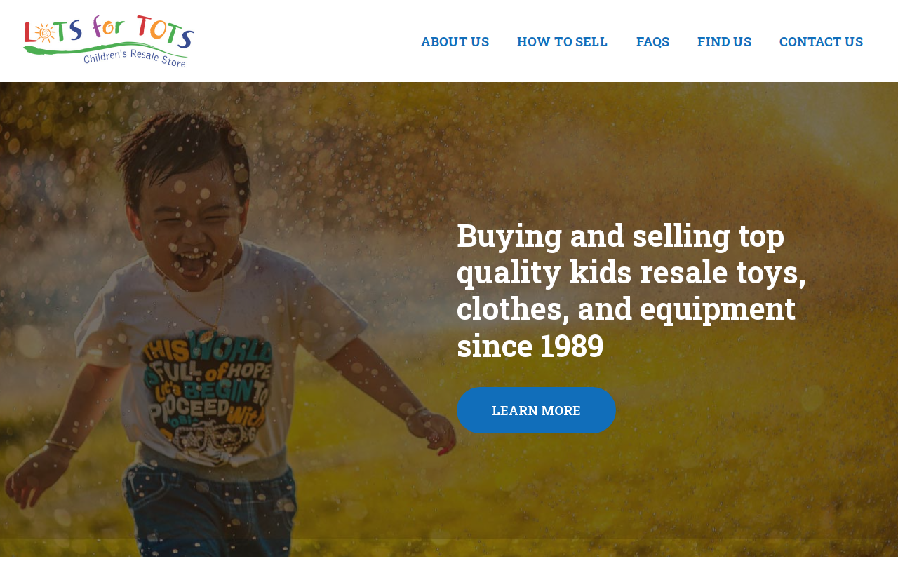 Lots For Tots website preview