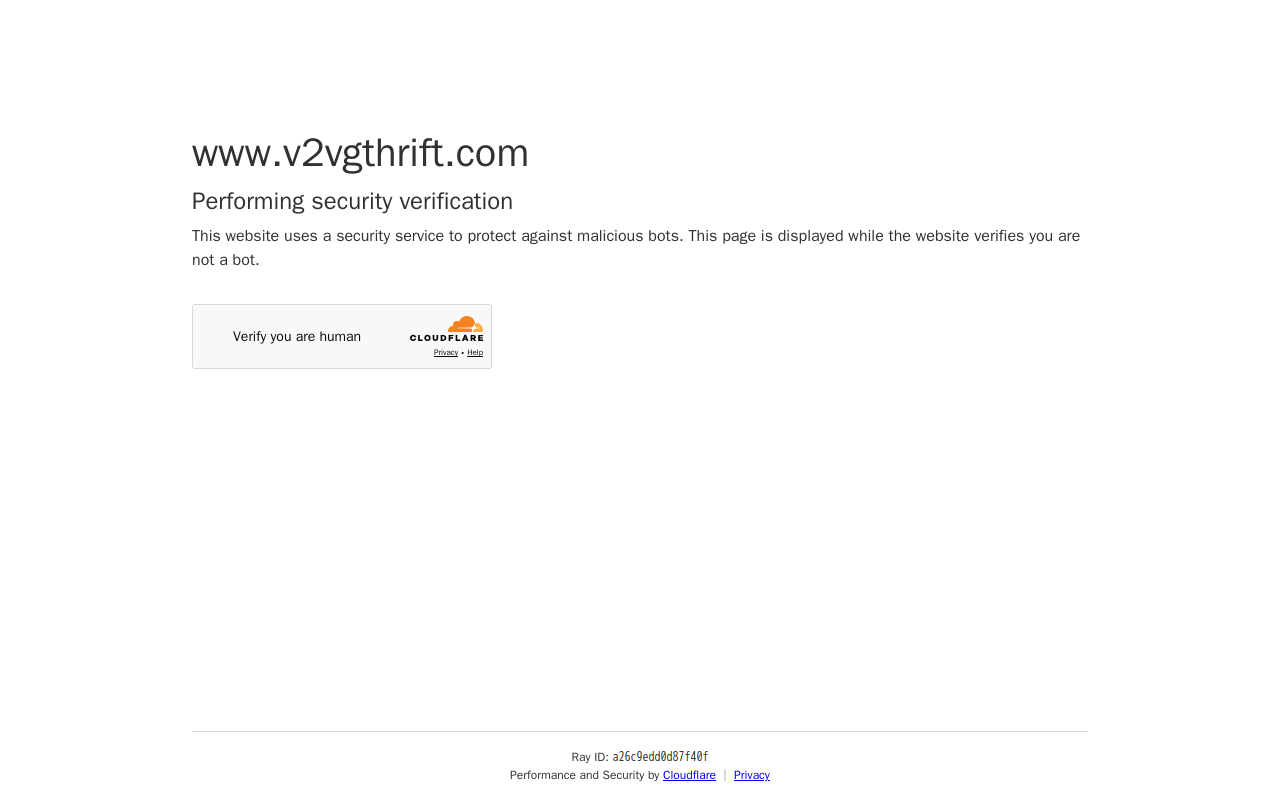 V2VG Thrift website preview