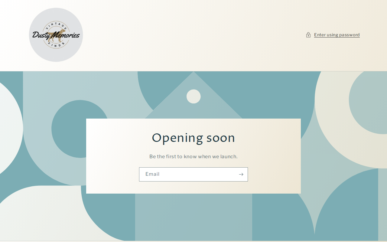 Dusty Memories website preview