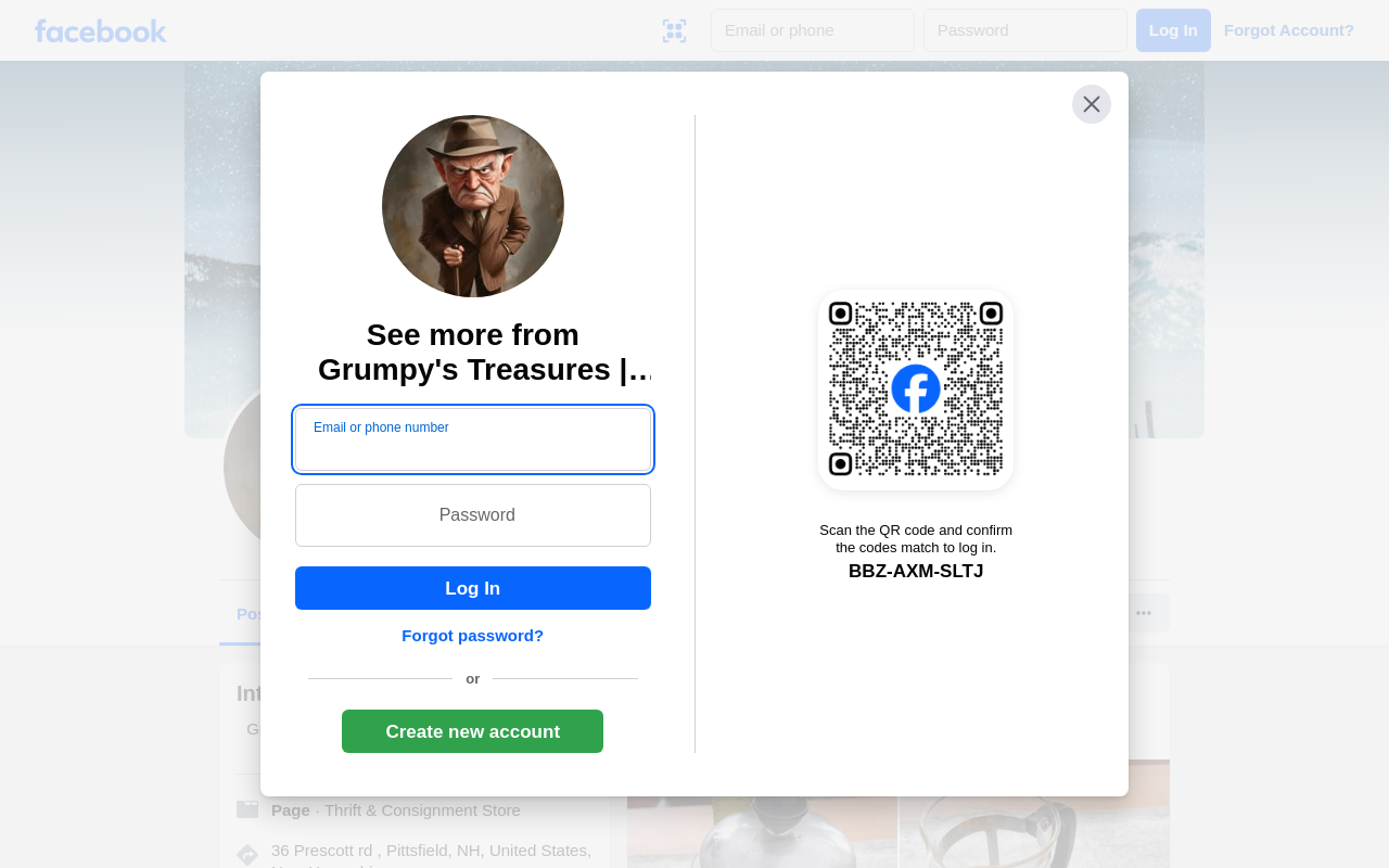 Grumpy's Treasures website preview