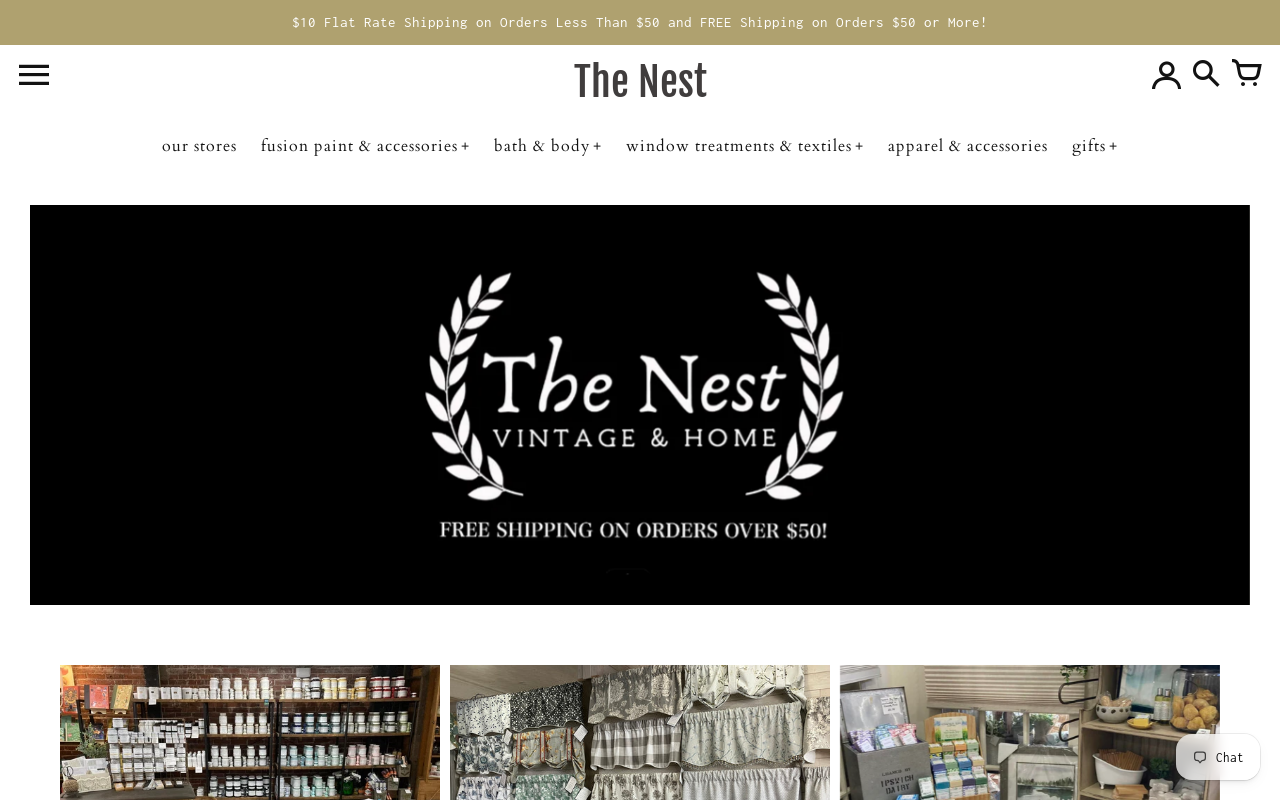 The Nest Vintage and Home website preview