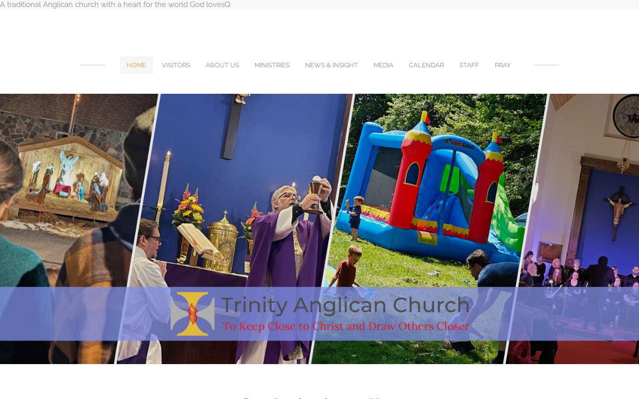 Trinity Thrift Shop website preview
