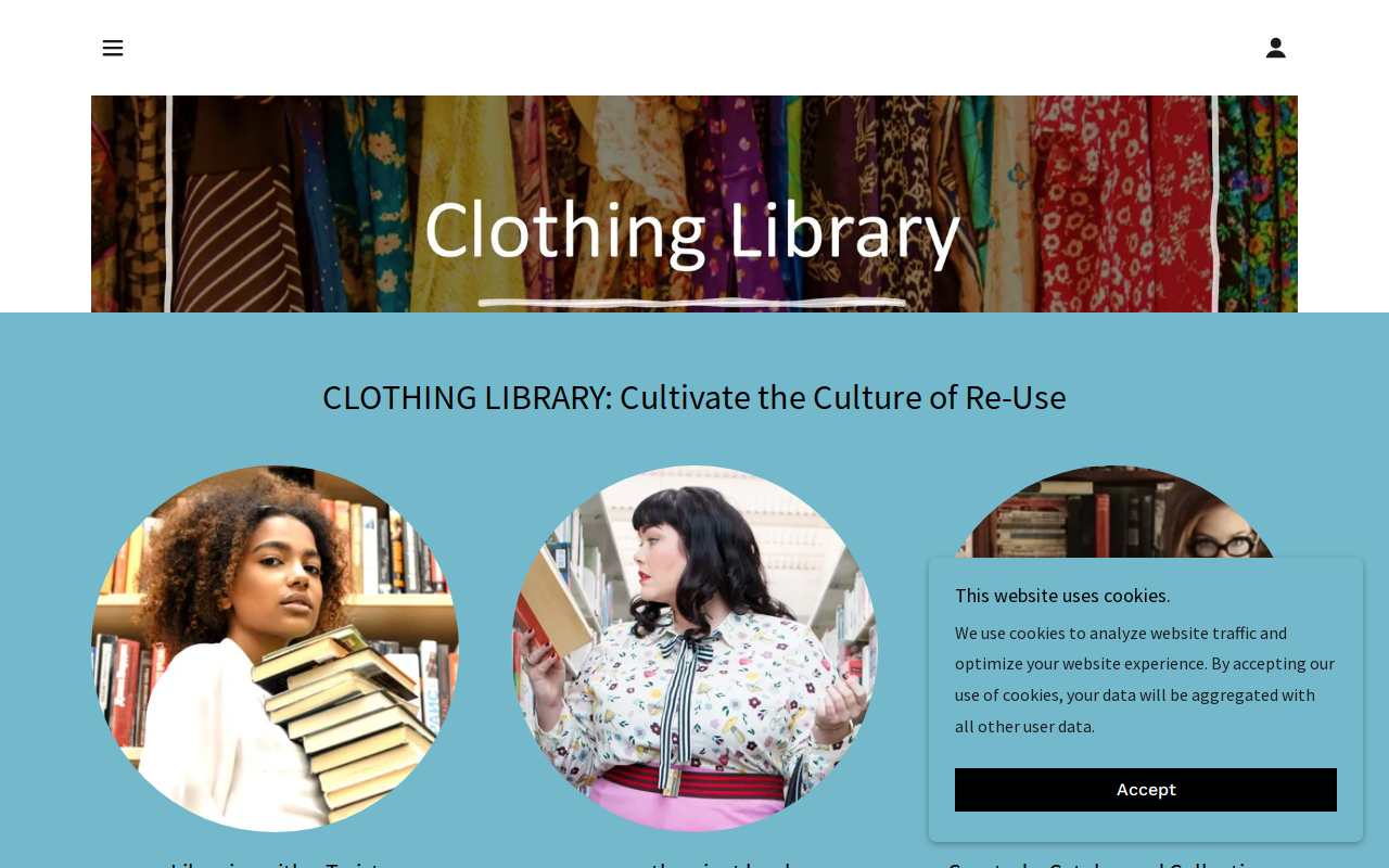 Clothing Library website preview