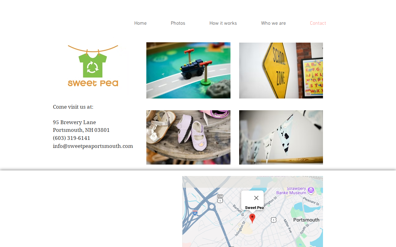 Sweet Pea website preview