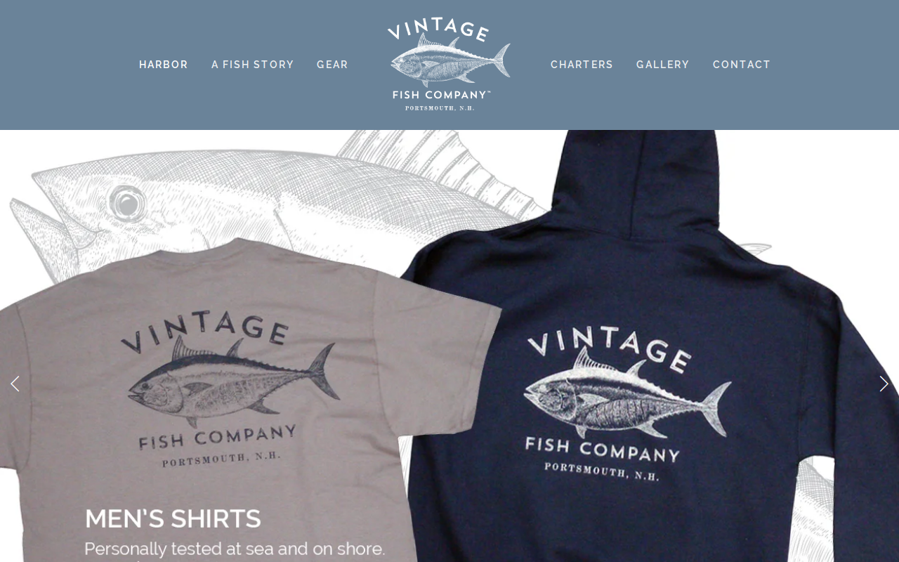 Vintage Fish Company website preview