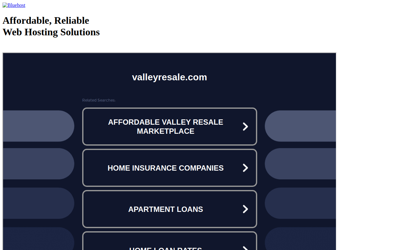 Valley Resale website preview