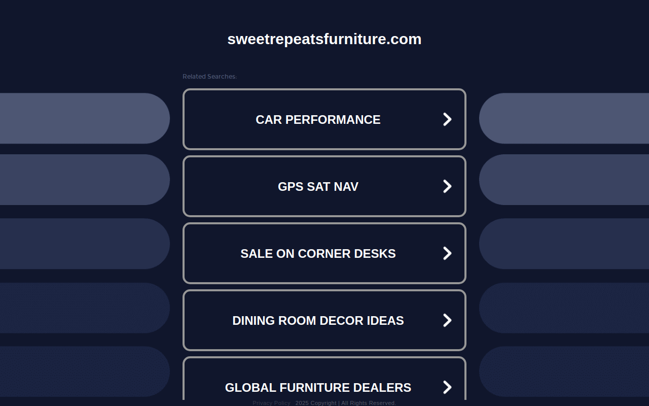 Sweet Repeats website preview