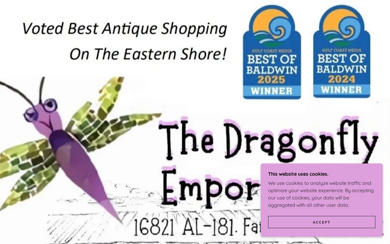 The Dragonfly Emporium website preview