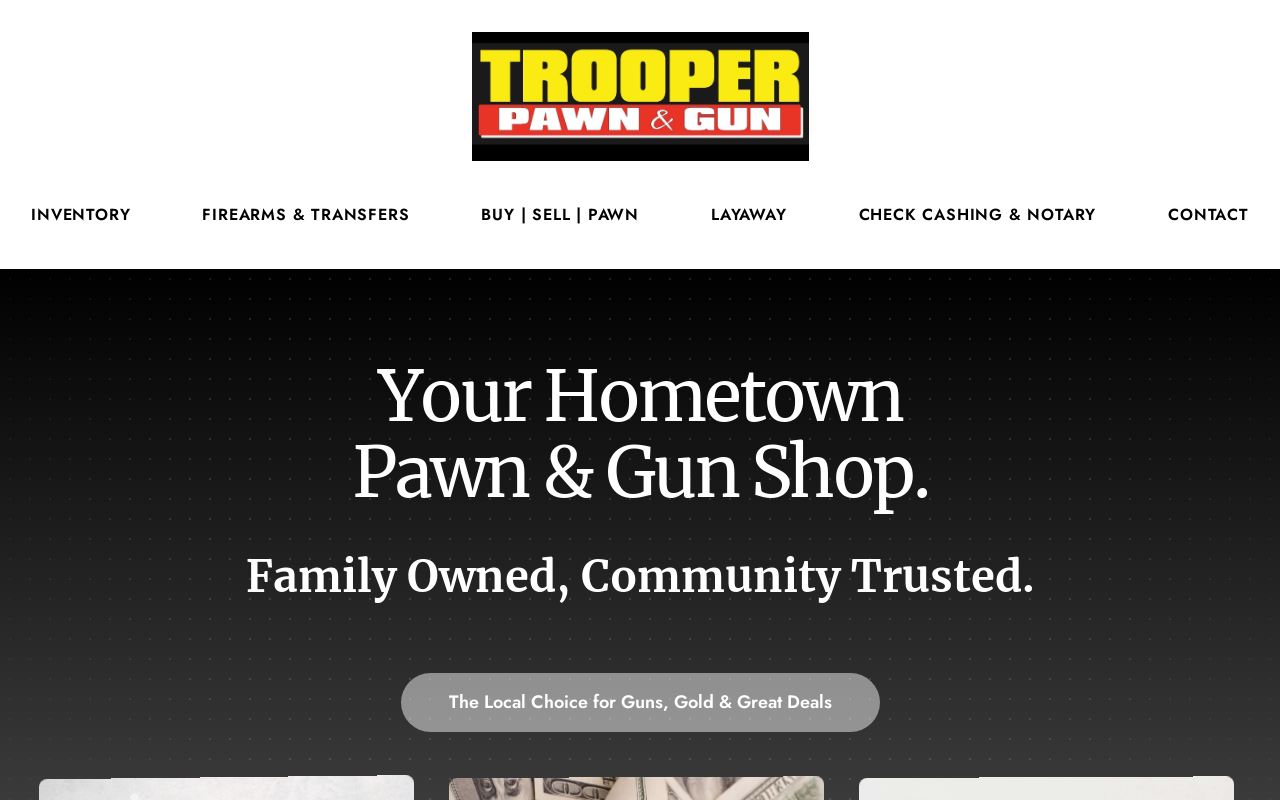 Trooper Pawn and Gun website preview