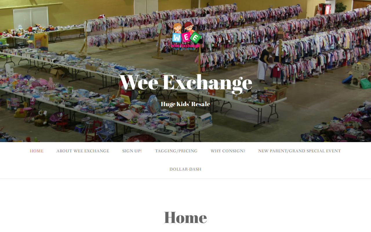 Wee Exchange website preview