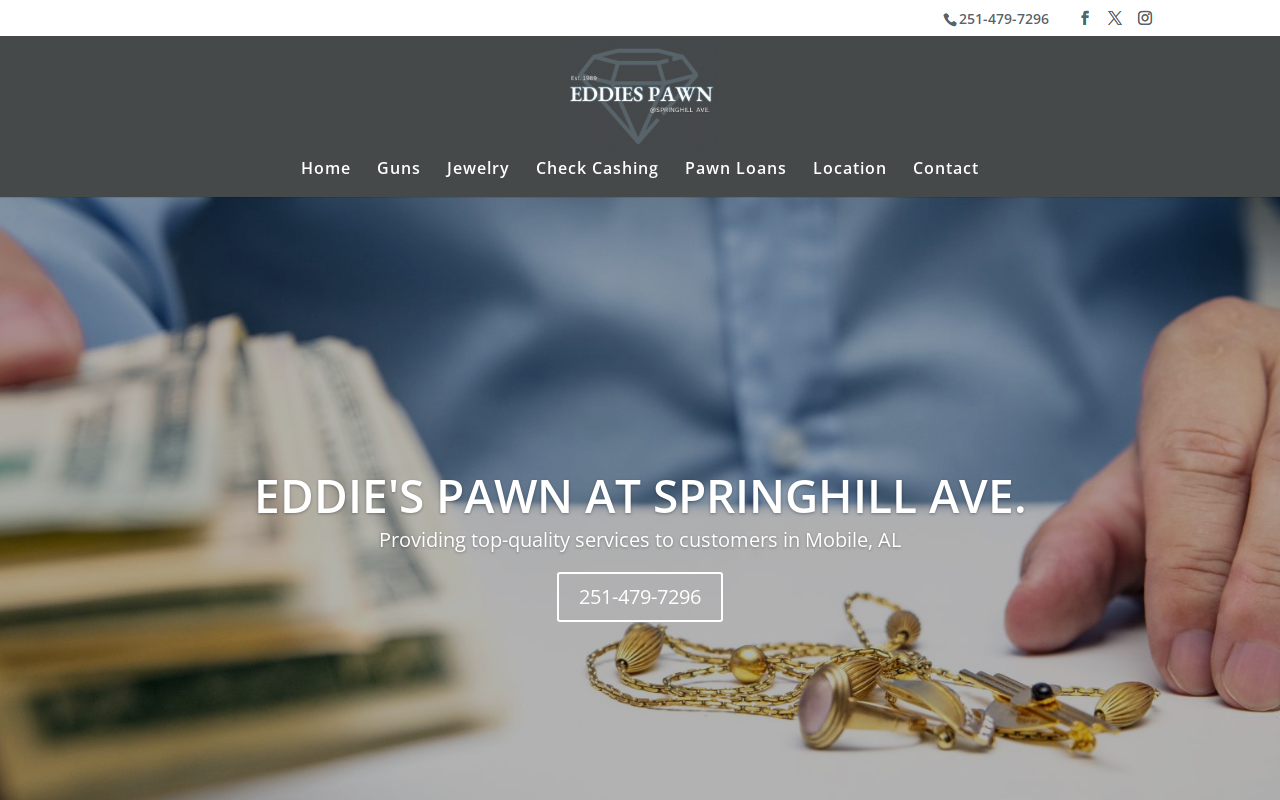 Eddie's Pawn Shop website preview
