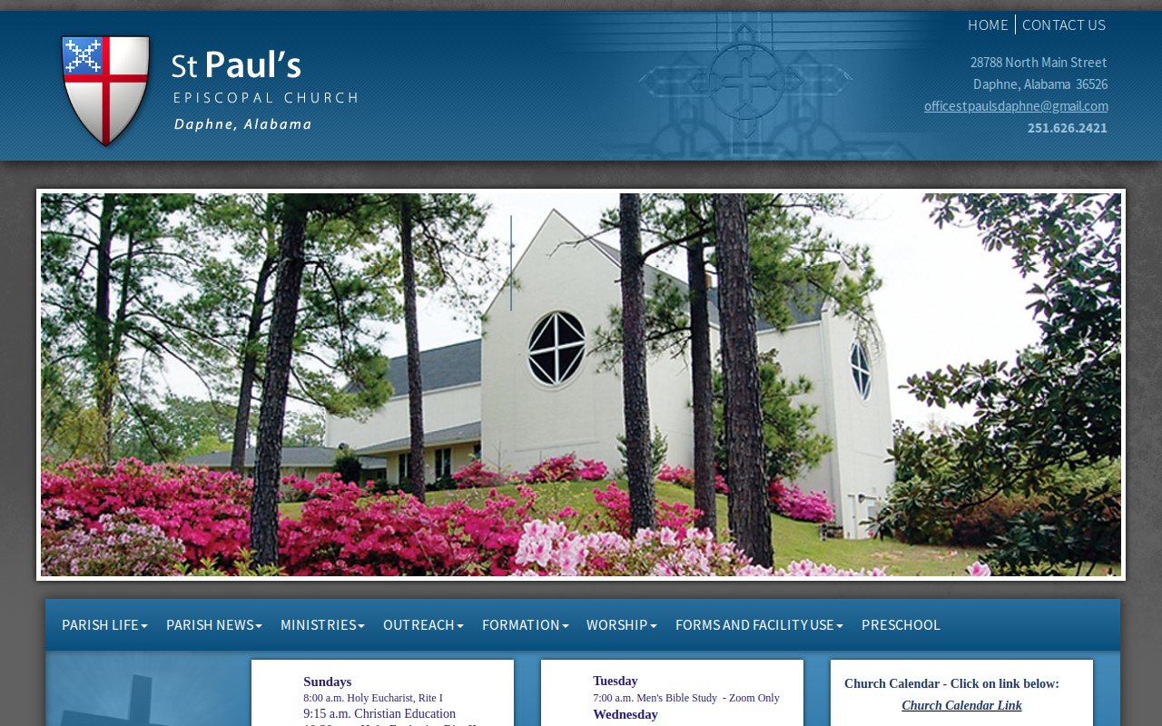 St. Paul's Thrift Shop website preview
