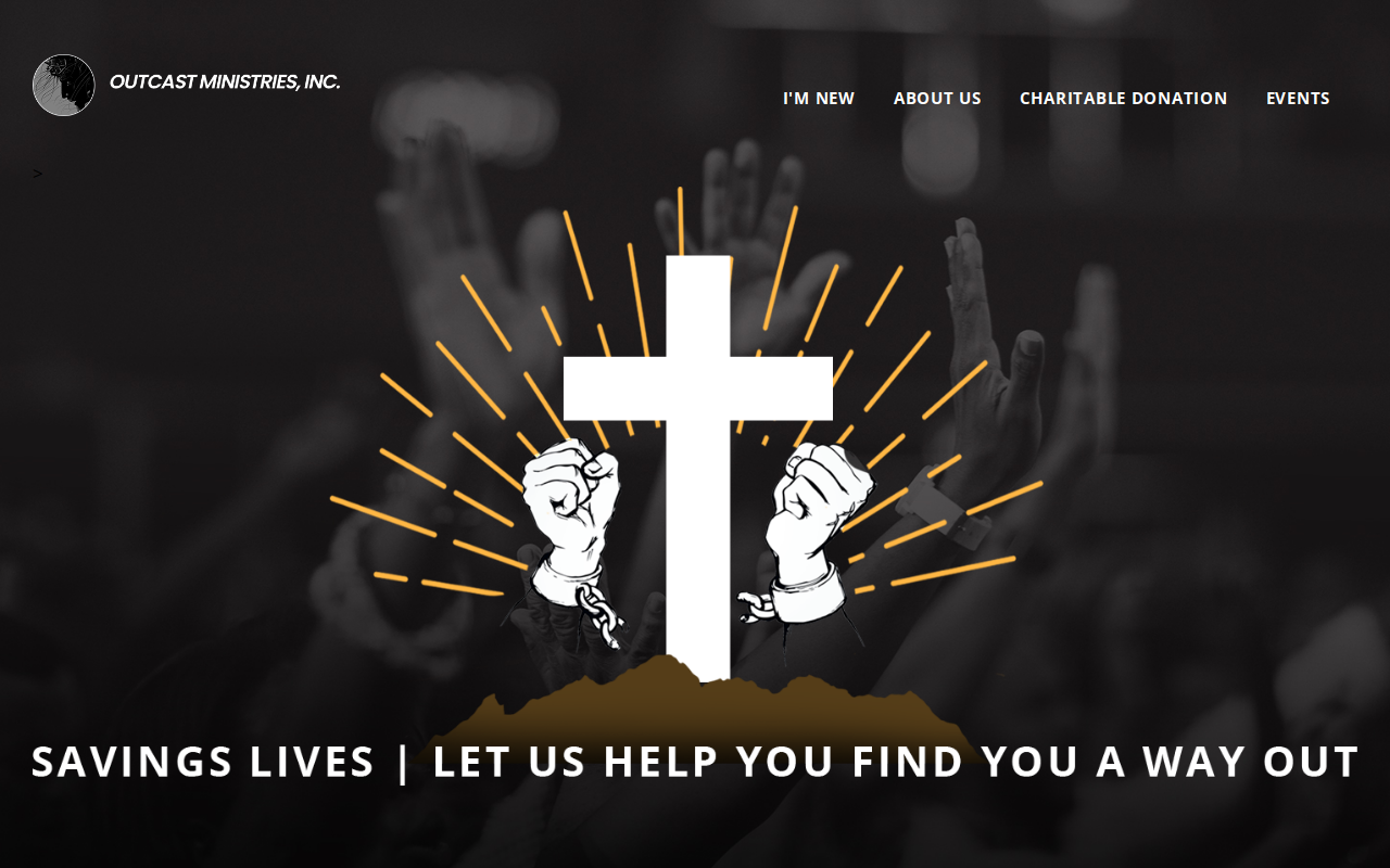 OutCast Ministries Thrift Store website preview