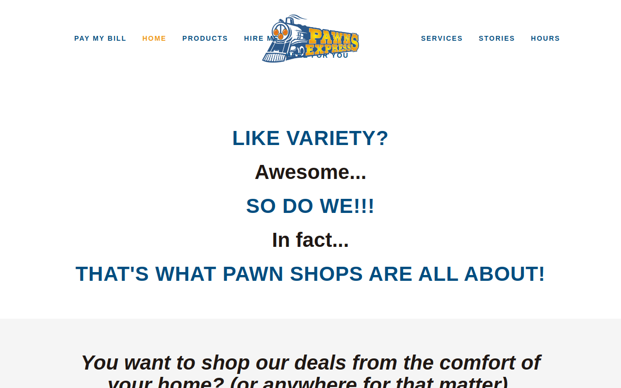 Pawn Express of Troy website preview