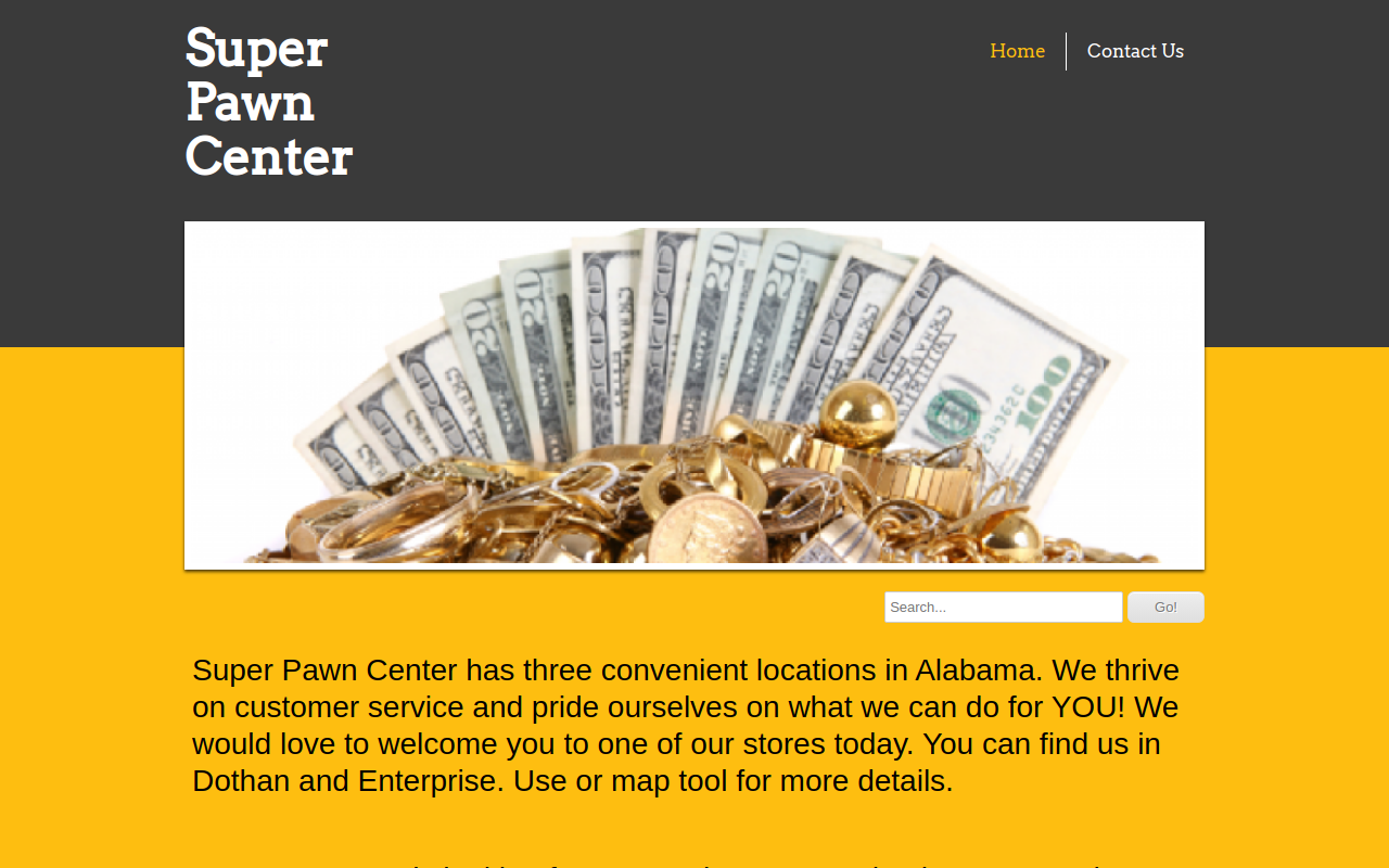 Super Pawn website preview