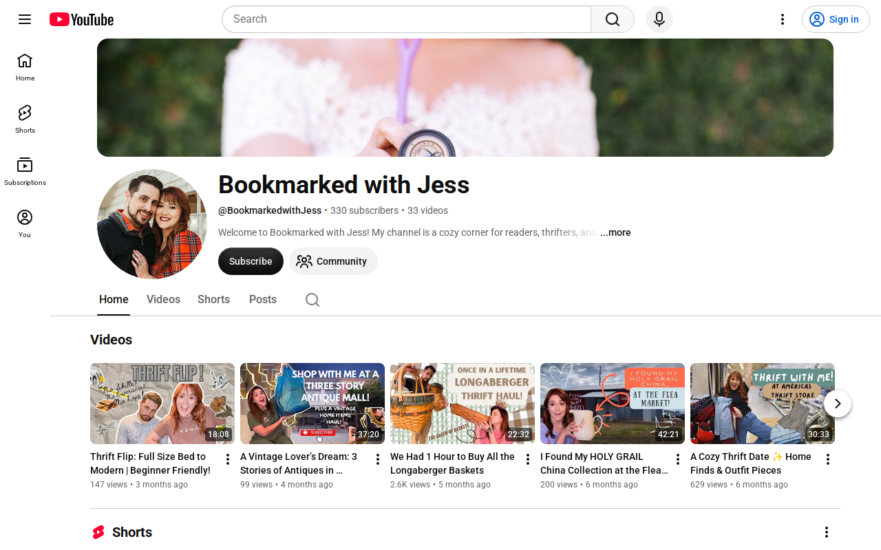 Bookmarked Vintage Goods website preview