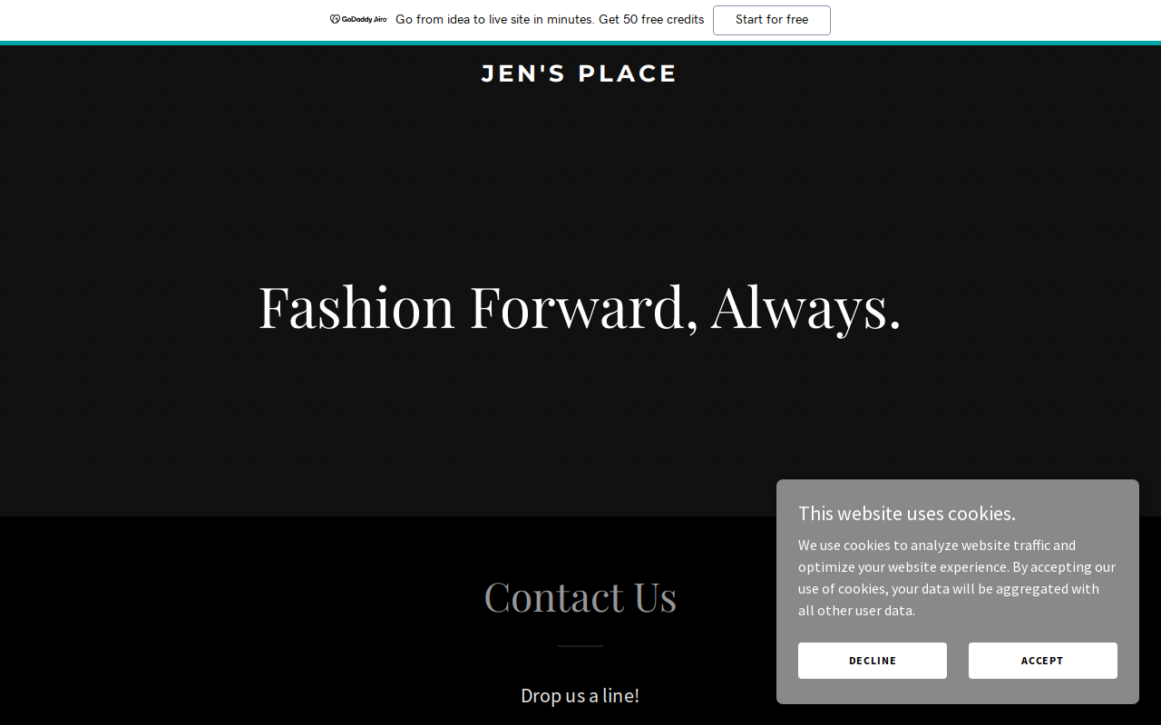 Jen's Place website preview