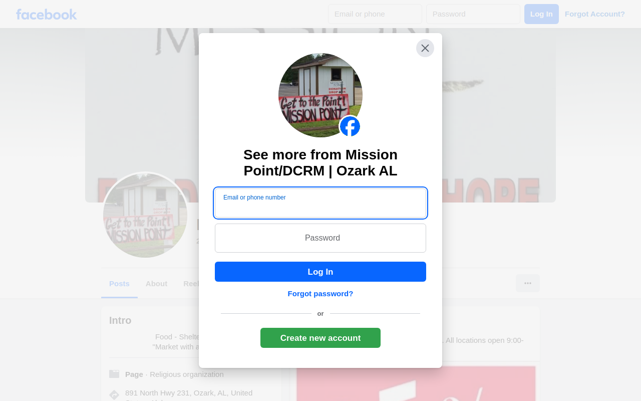 Mission Point Marketplace website preview