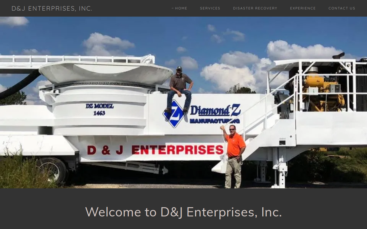 R and D Enterprises website preview