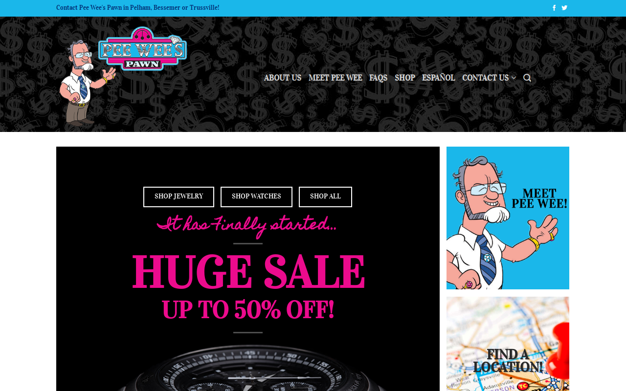 Pee Wee's Pawn Shop website preview