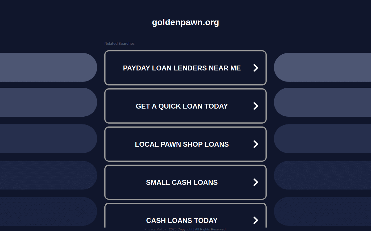 Golden Pawn & Jewelry website preview