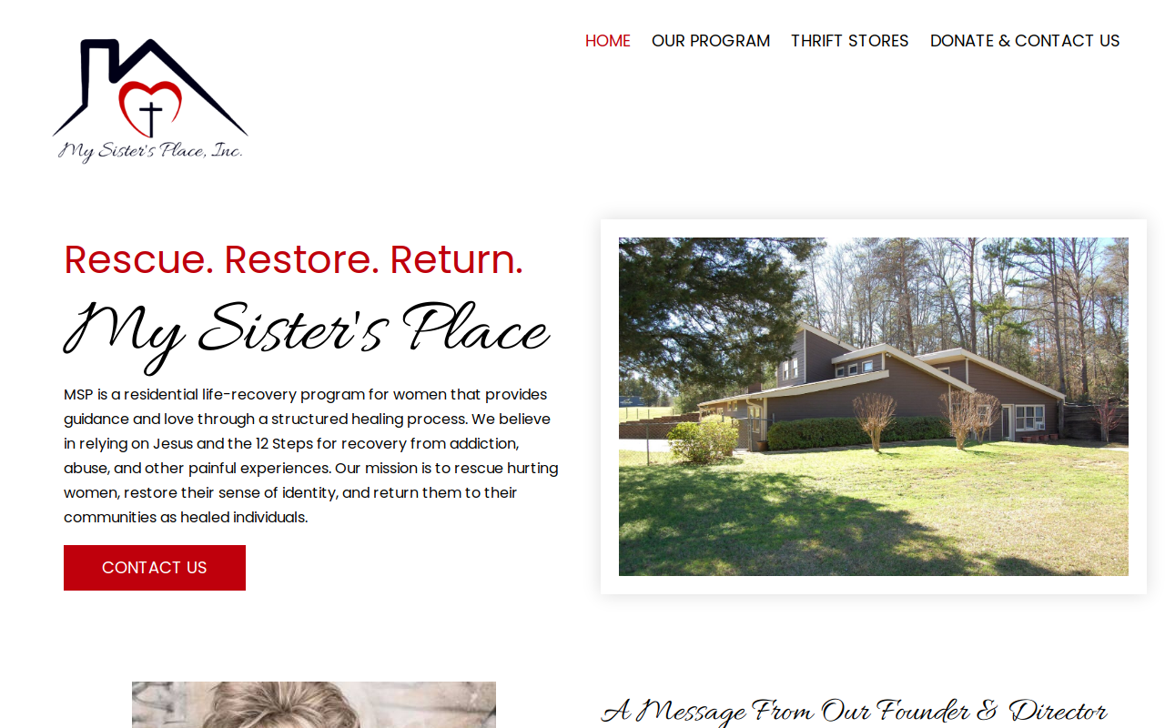 Restore54 website preview