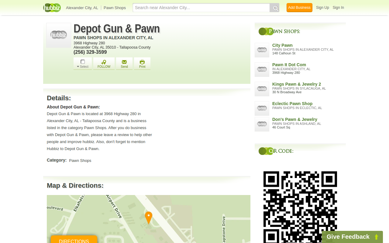 Depot Gun & Pawn website preview