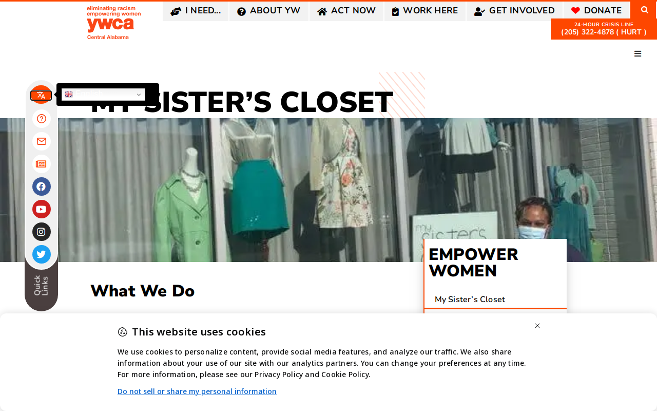 My Sister's Closet website preview