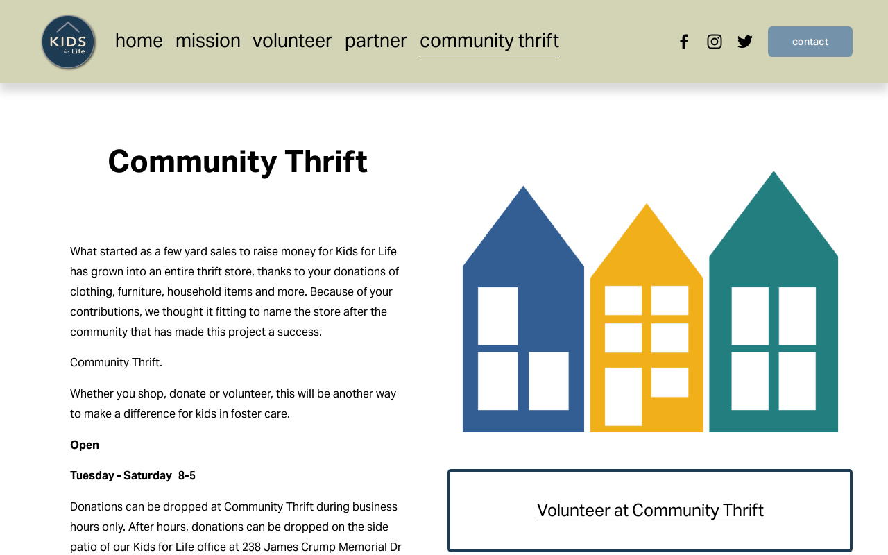 Community Thrift of Hamilton website preview