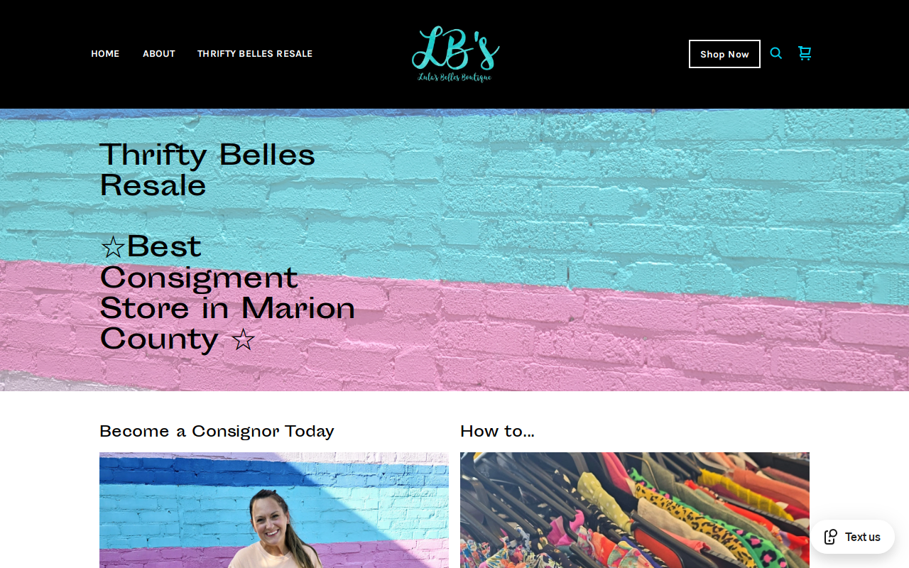 Lula's Belles Boutique website preview