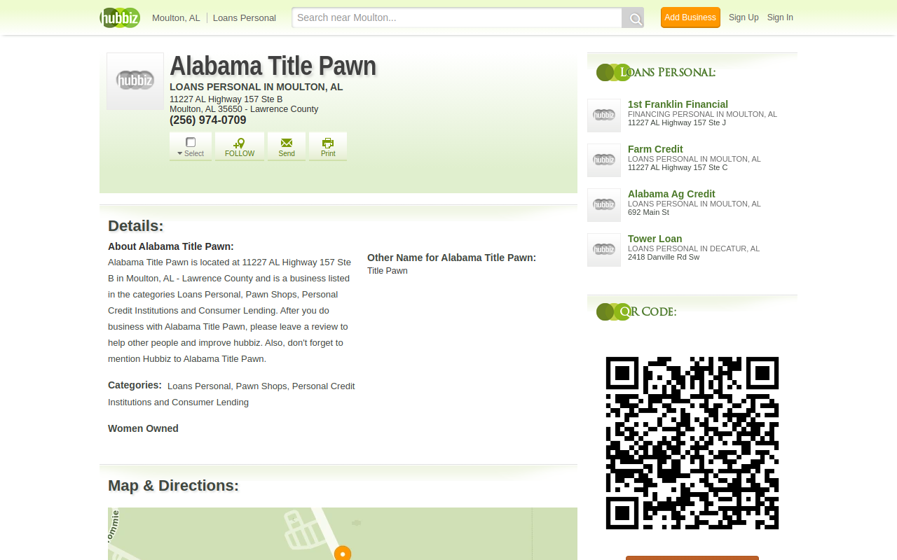 Alabama Title Pawn website preview
