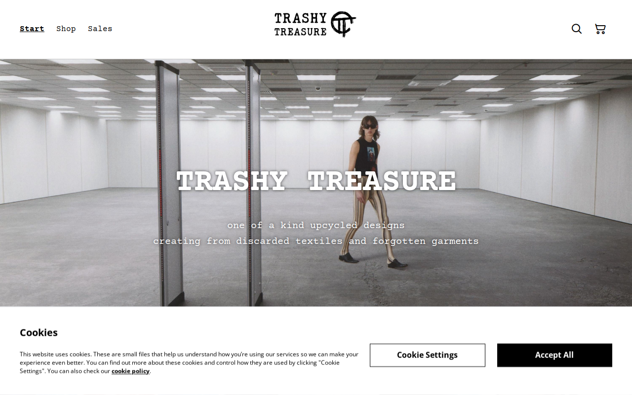 Trashy Treasures website preview