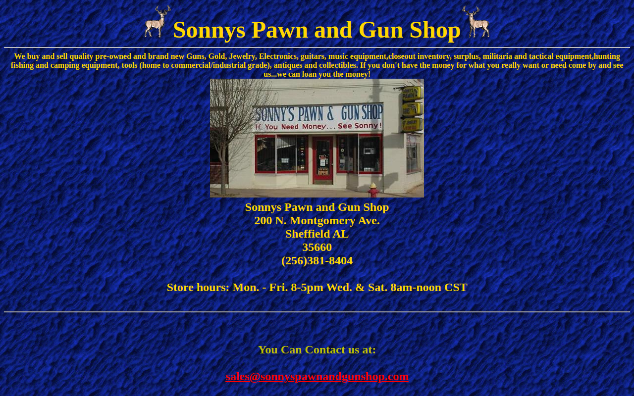 Sonny's Pawn & Gun Shop website preview